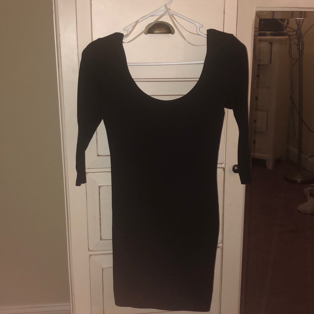 Black mini dress